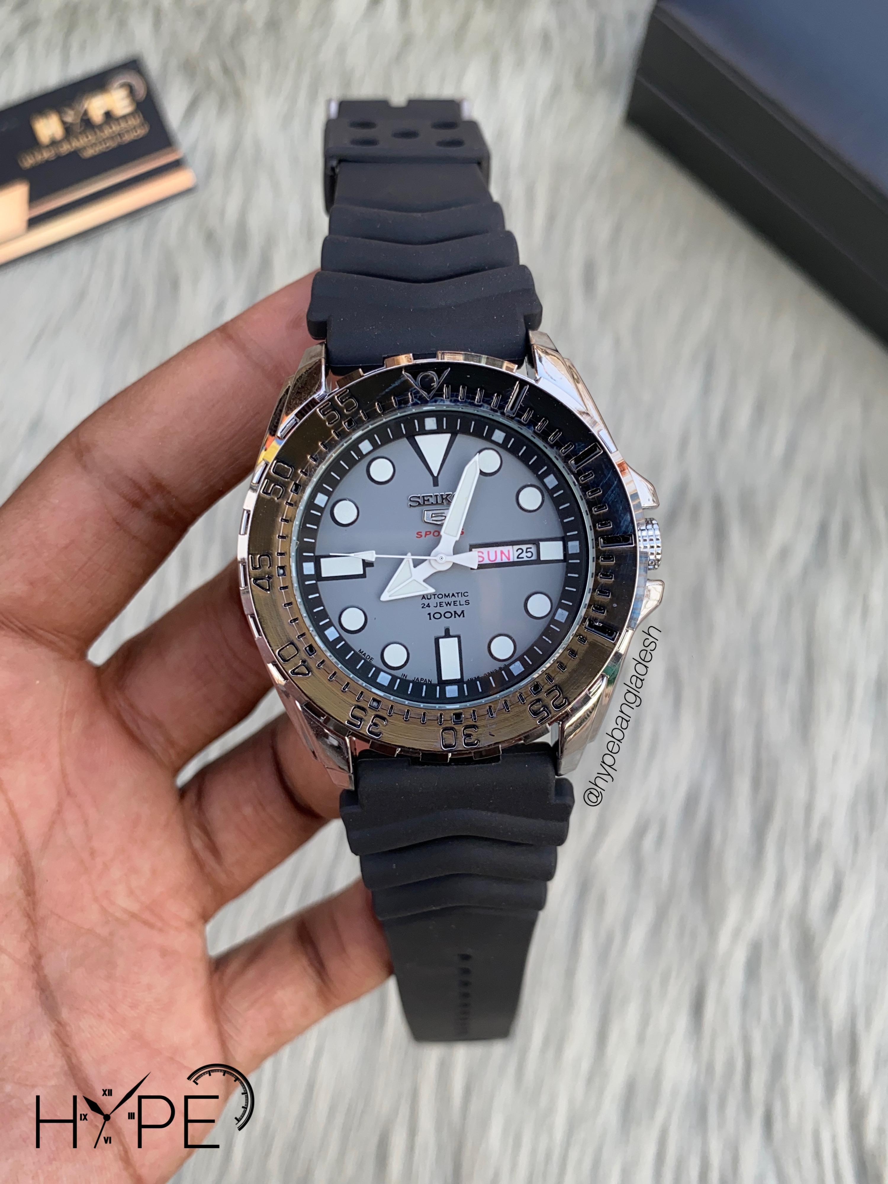 SEIK0 rubber belt (Black-Ash)_img_0