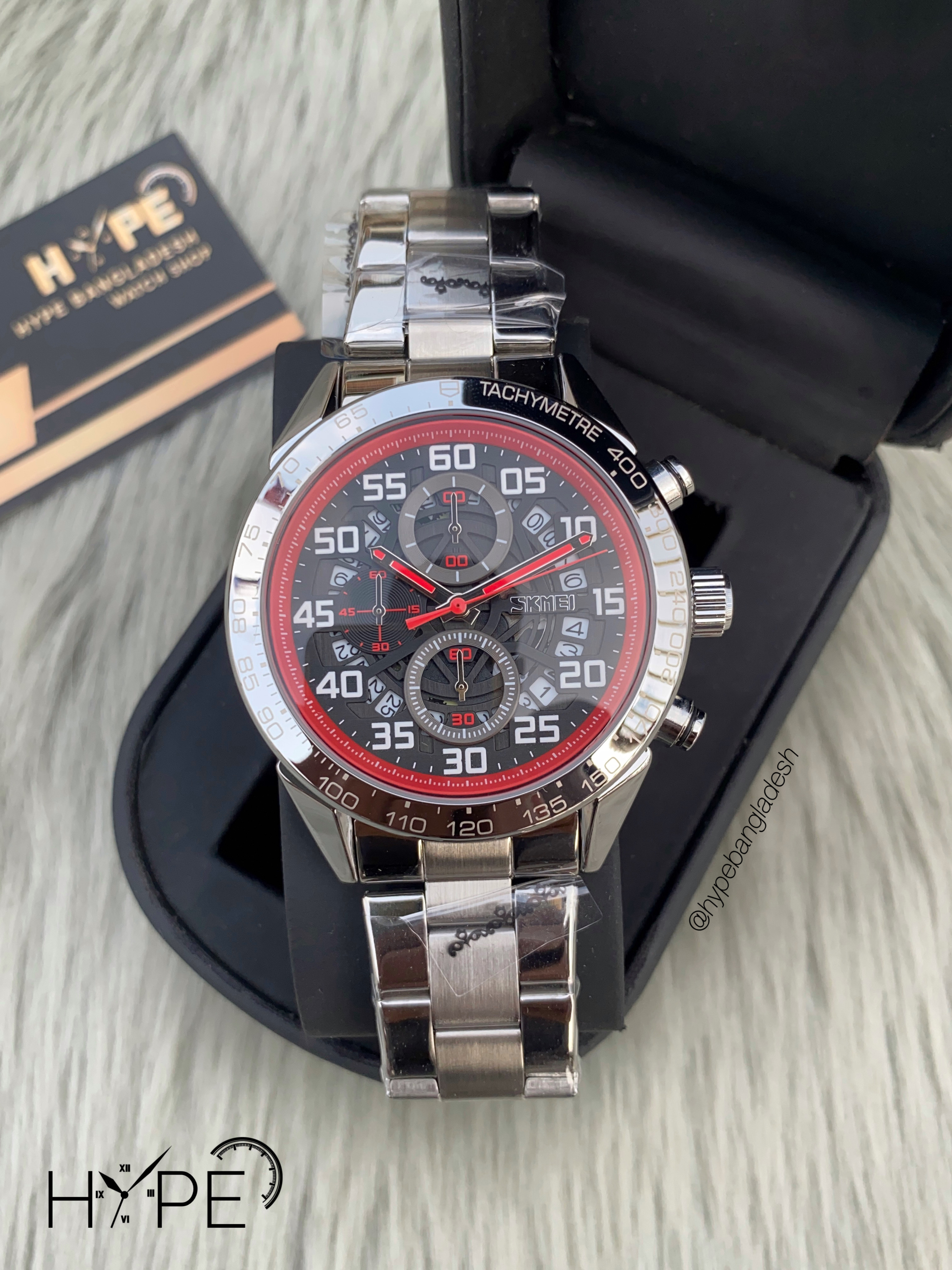 Skemi chronograph chain (Silver-Black)_img_0