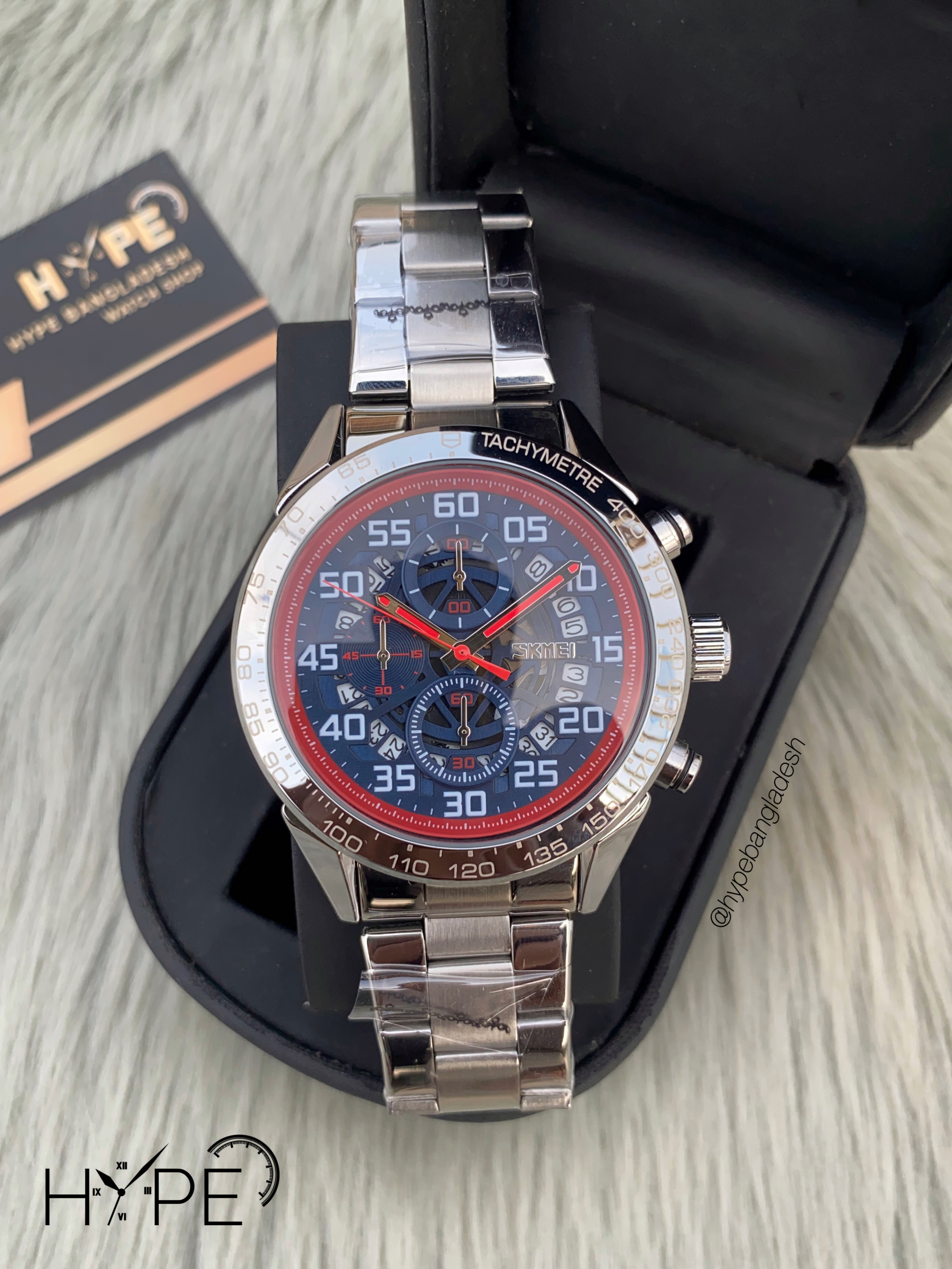 Skemi chronograph chain (Silver-Blue)_img_0