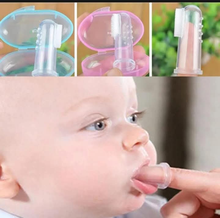 Baby Finger brush 3 pcs/সিলিকন ব্রাশ ৩ পিস_img_2