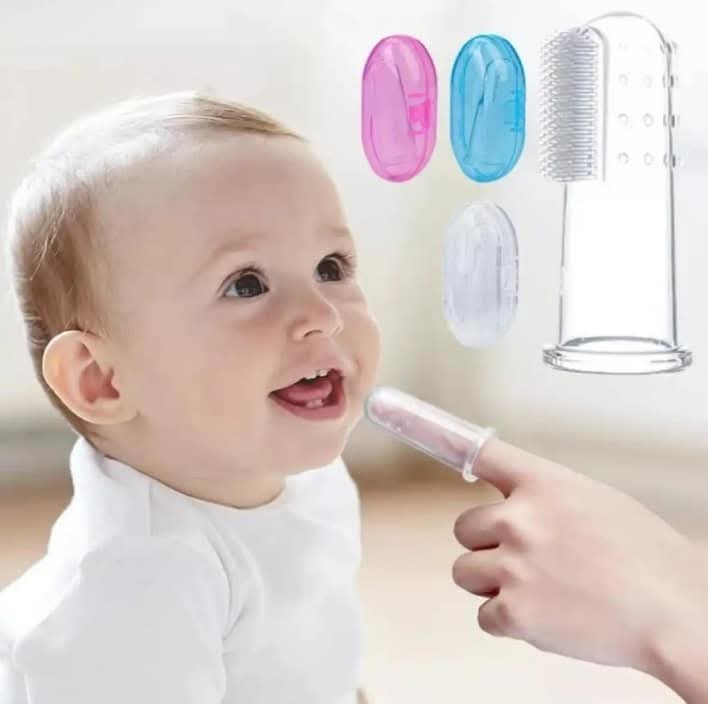 Baby Finger brush 3 pcs/সিলিকন ব্রাশ ৩ পিস_img_3