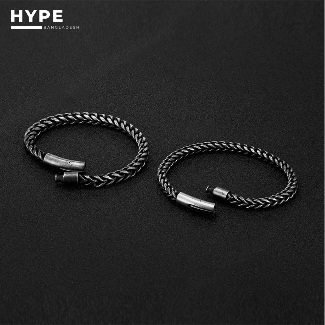 Stainless steel magnetic lock bracelet for men_img_5