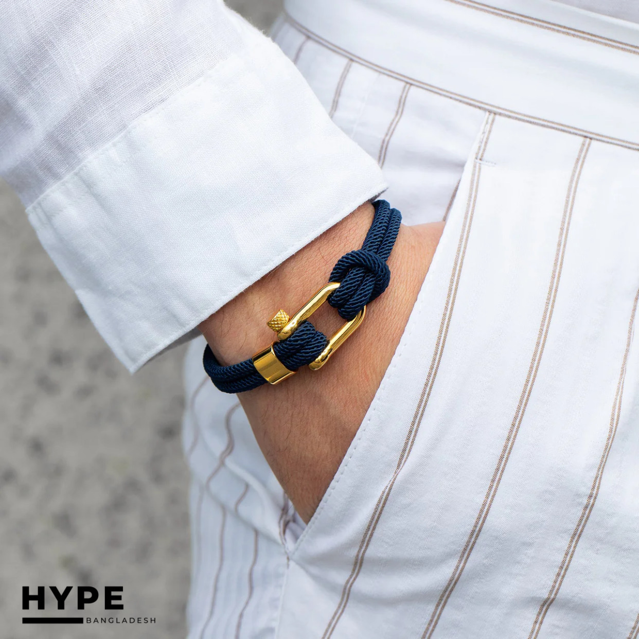 Double layer roap bracelet for men_img_0