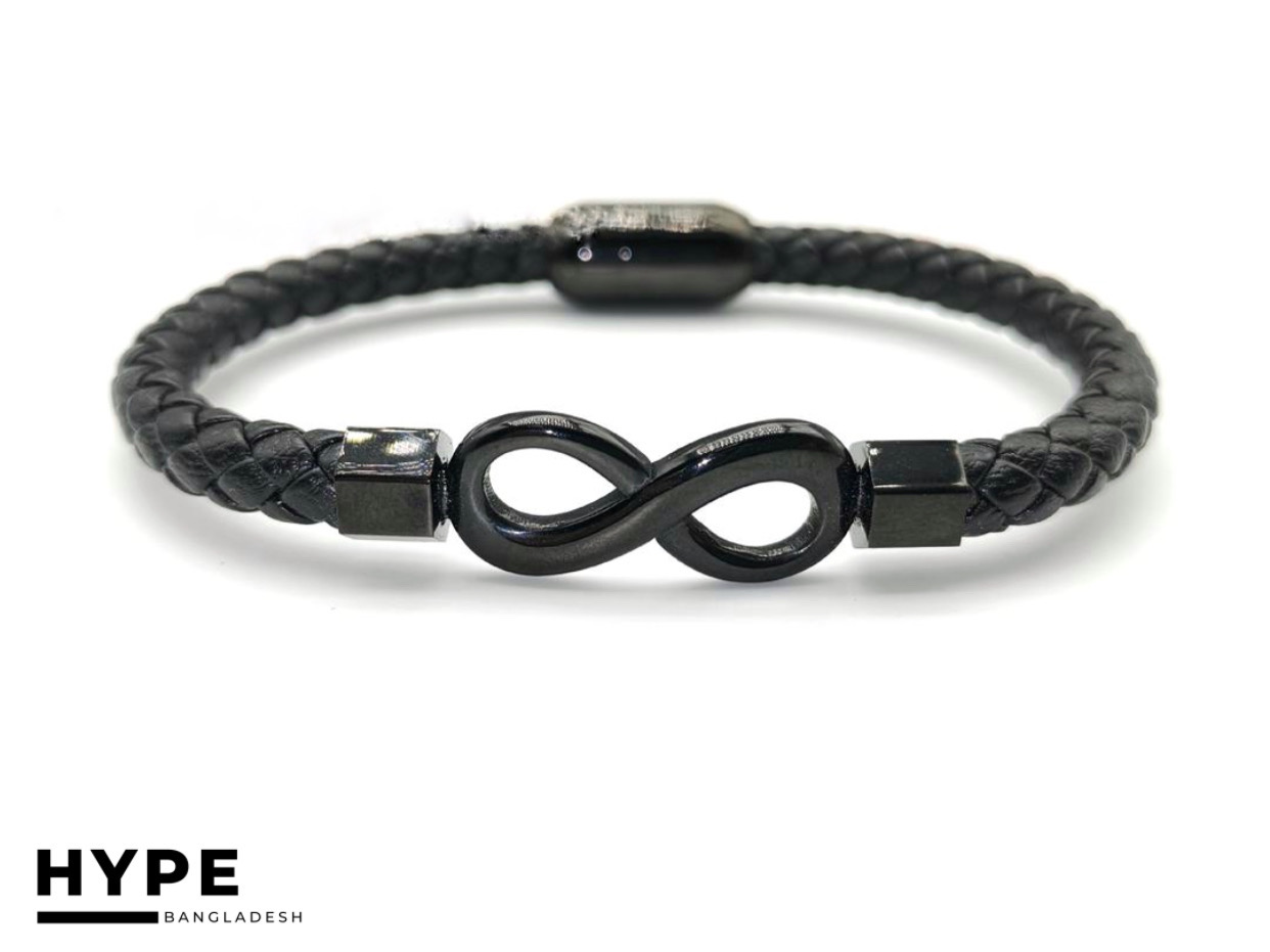Leather Infinity bracelet for men_img_0