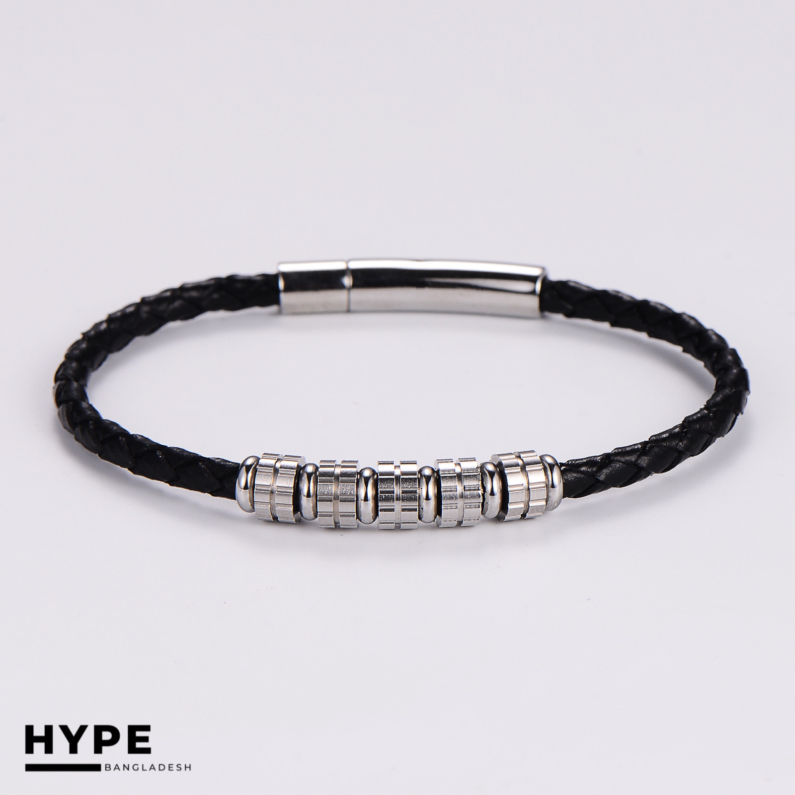 Thin leather bracelet for men_img_6