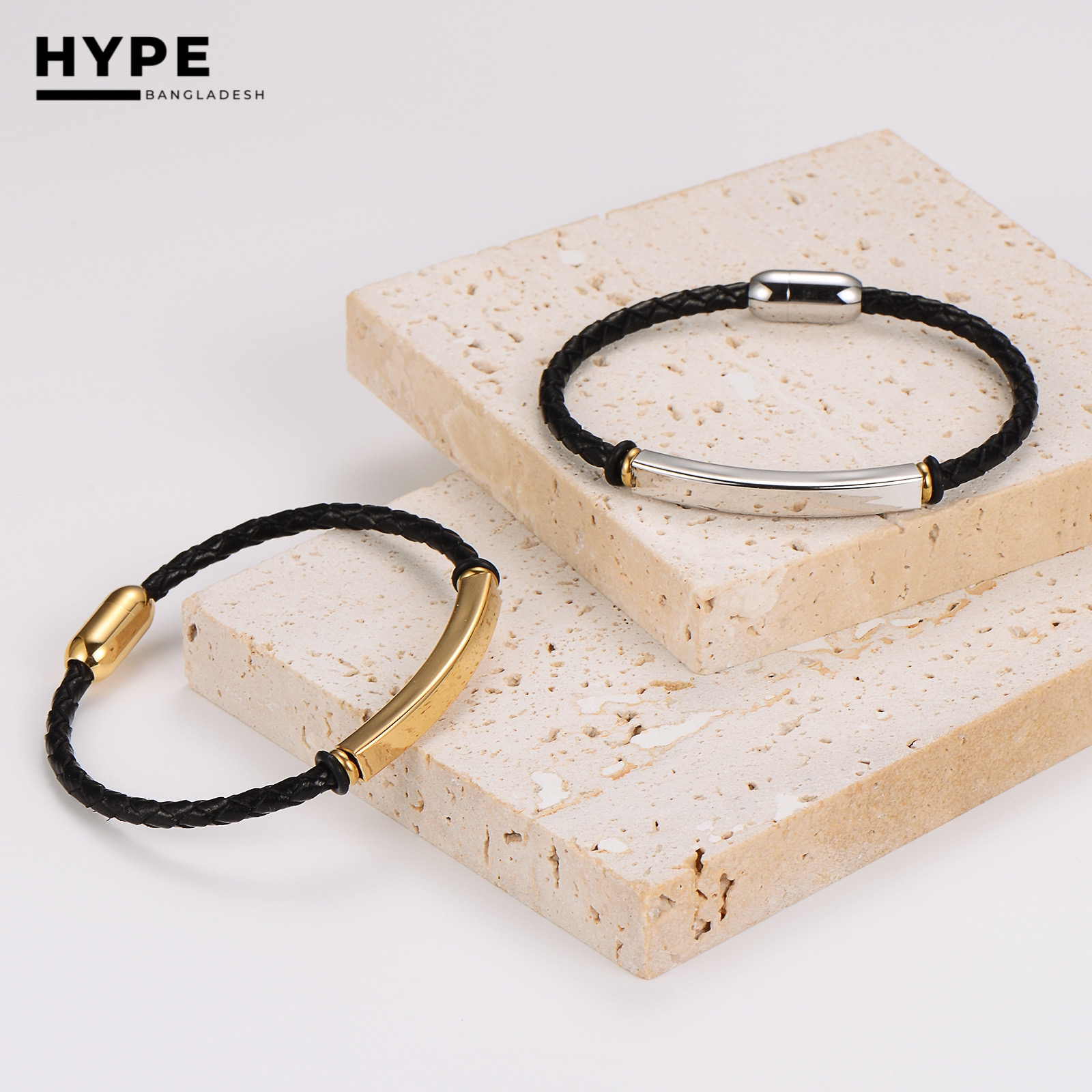 Thin leather bracelet for men_img_3