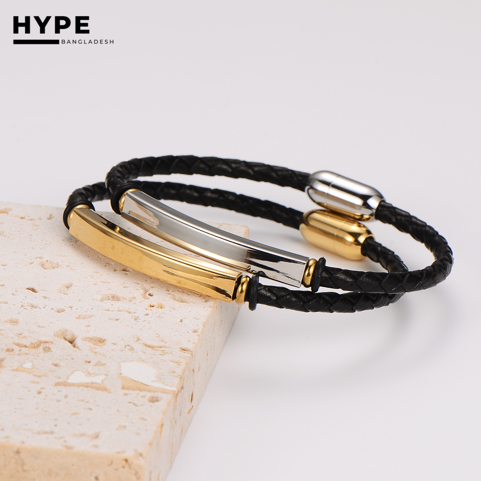 Thin leather bracelet for men_img_4