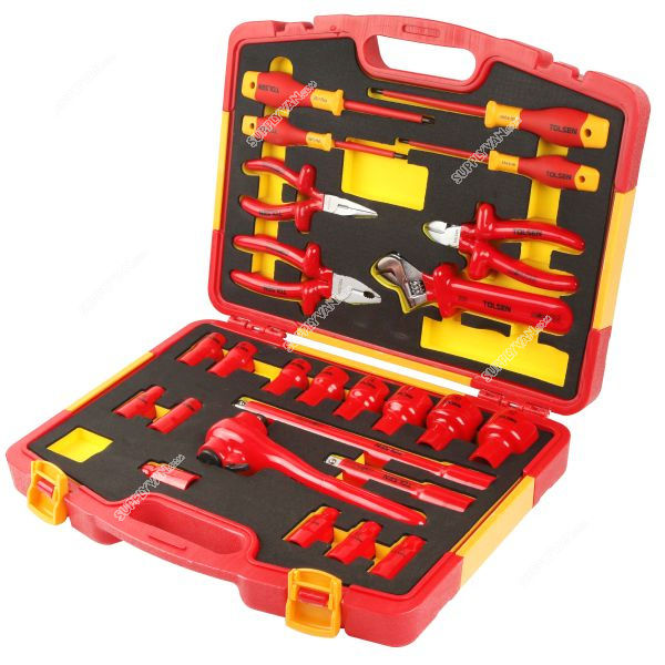 Tolsen VDE 1000V 25 pcs Insulated Hand Tools Set Model: V83825