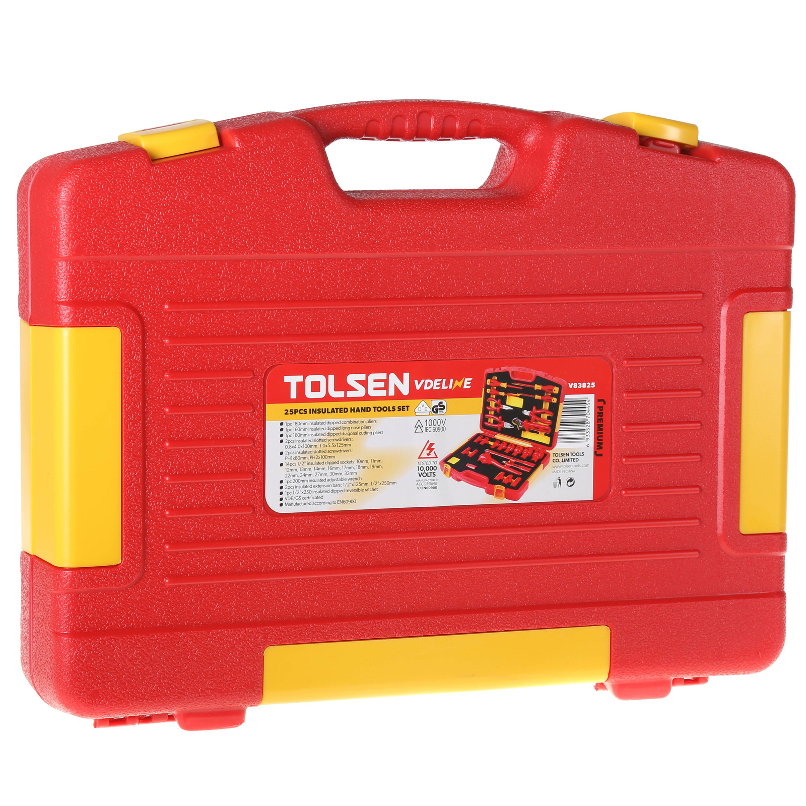 Tolsen VDE 1000V 25 pcs Insulated Hand Tools Set Model: V83825_img_2
