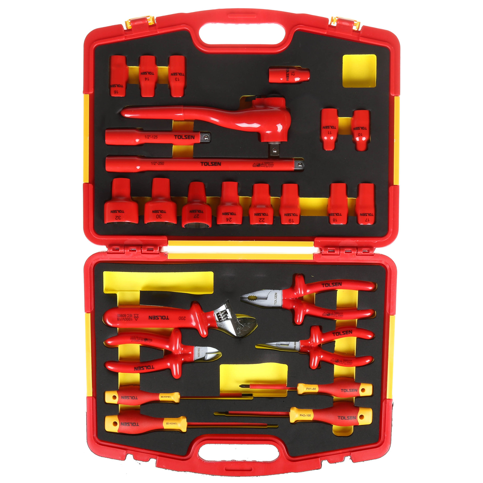 Tolsen VDE 1000V 25 pcs Insulated Hand Tools Set Model: V83825_img_4