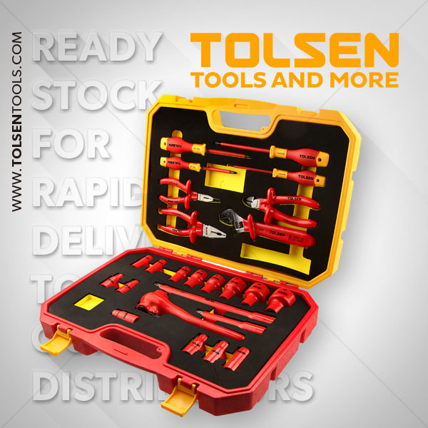 Tolsen VDE 1000V 25 pcs Insulated Hand Tools Set Model: V83825_img_5