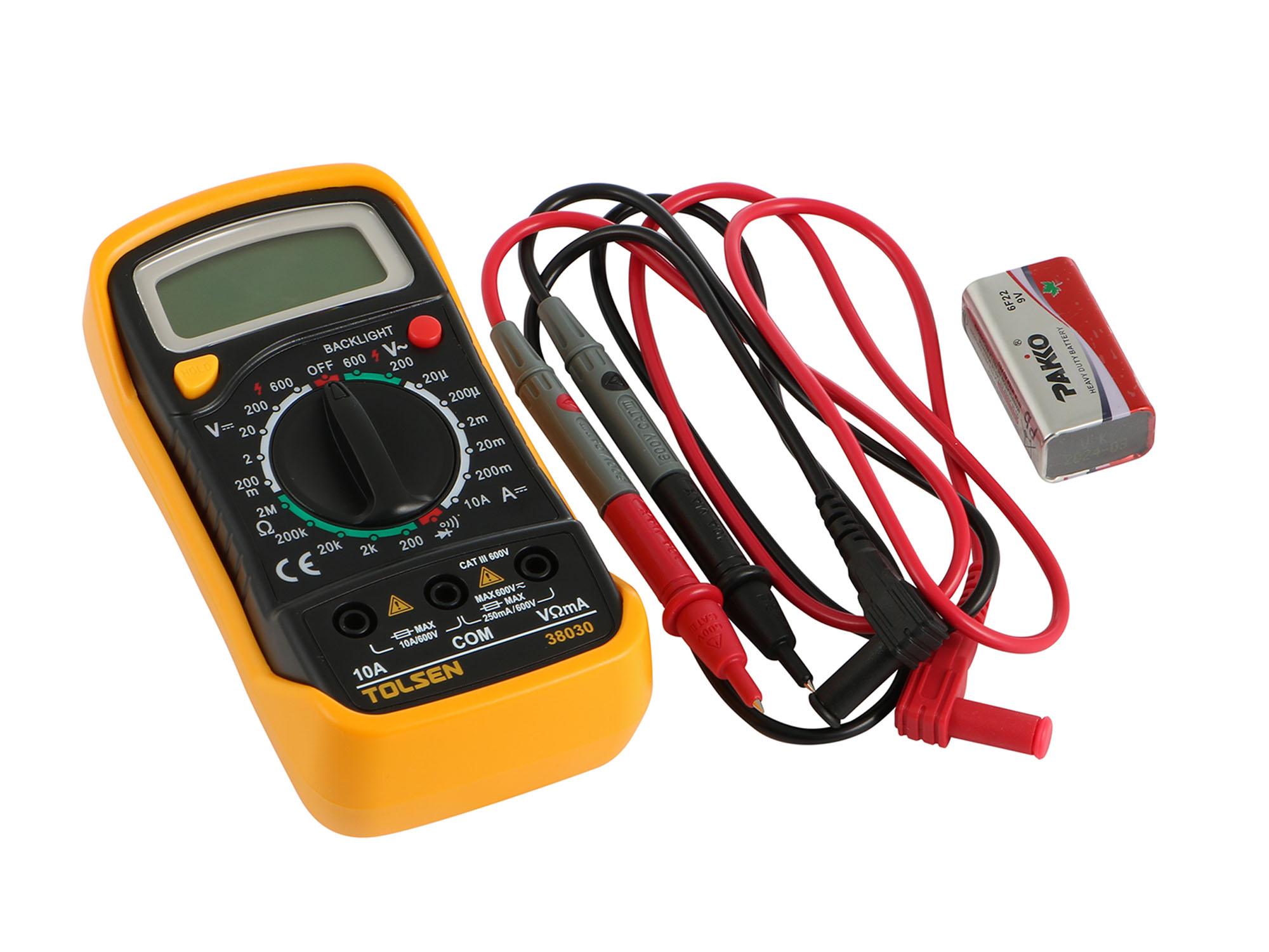 TOLSEN 38030 Digital Multimeter w/ LCD Color Screen (AC/DC) Model: 38030_img_2
