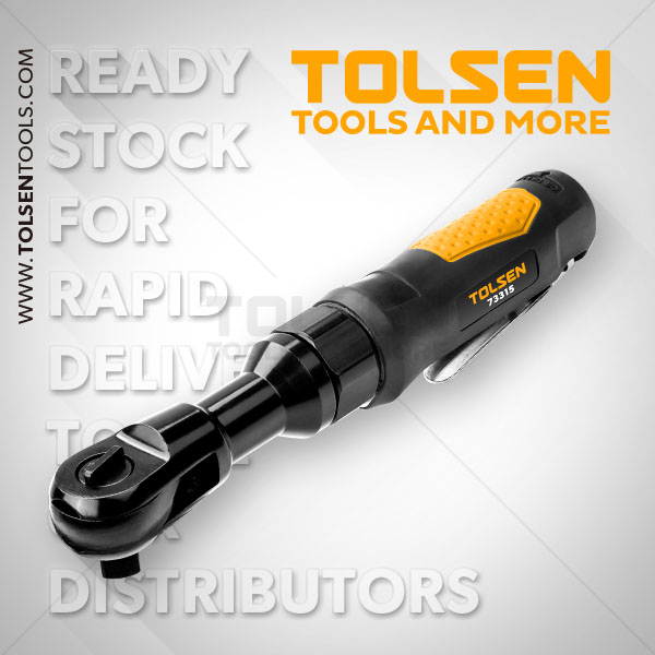 TOLSEN 73315 Air Ratchet Wrench 1/2inch Drive (69nm Torque) Air Compressor Model: 73315_img_5