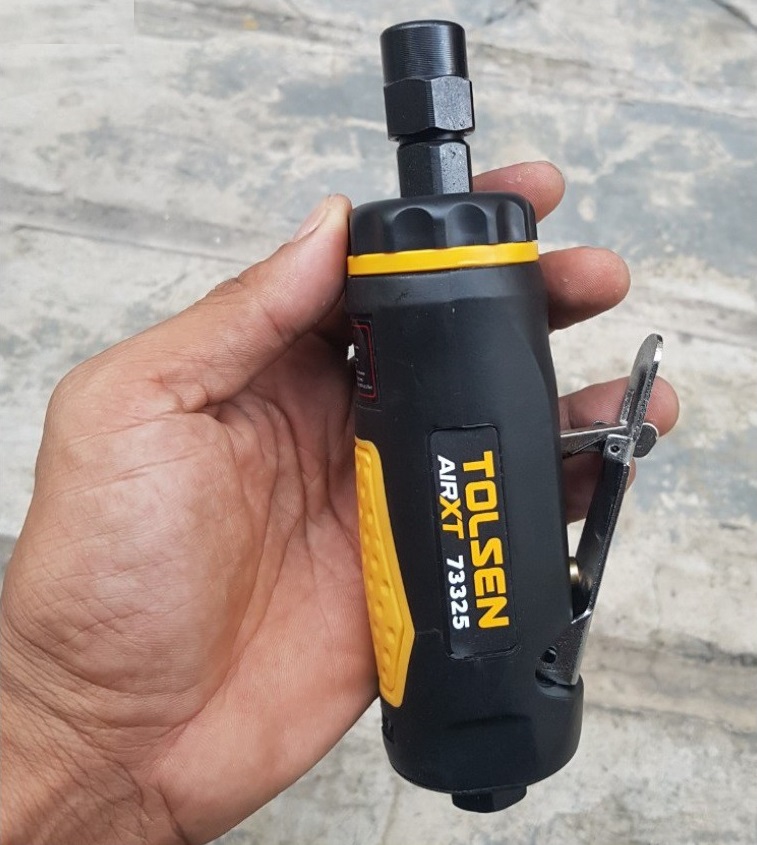 TOLSEN 73325 Air Angle Die Grinder (90PSI) 1/4inch Drive Air Compressor Model: 73325_img_2