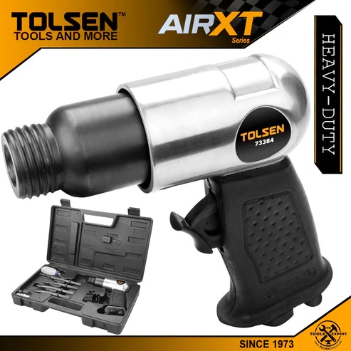 TOLSEN 73384 9pcs Air Hammer Set ( Hex ) Kit w/ Case (4500bpm) Model: 73384_img_1