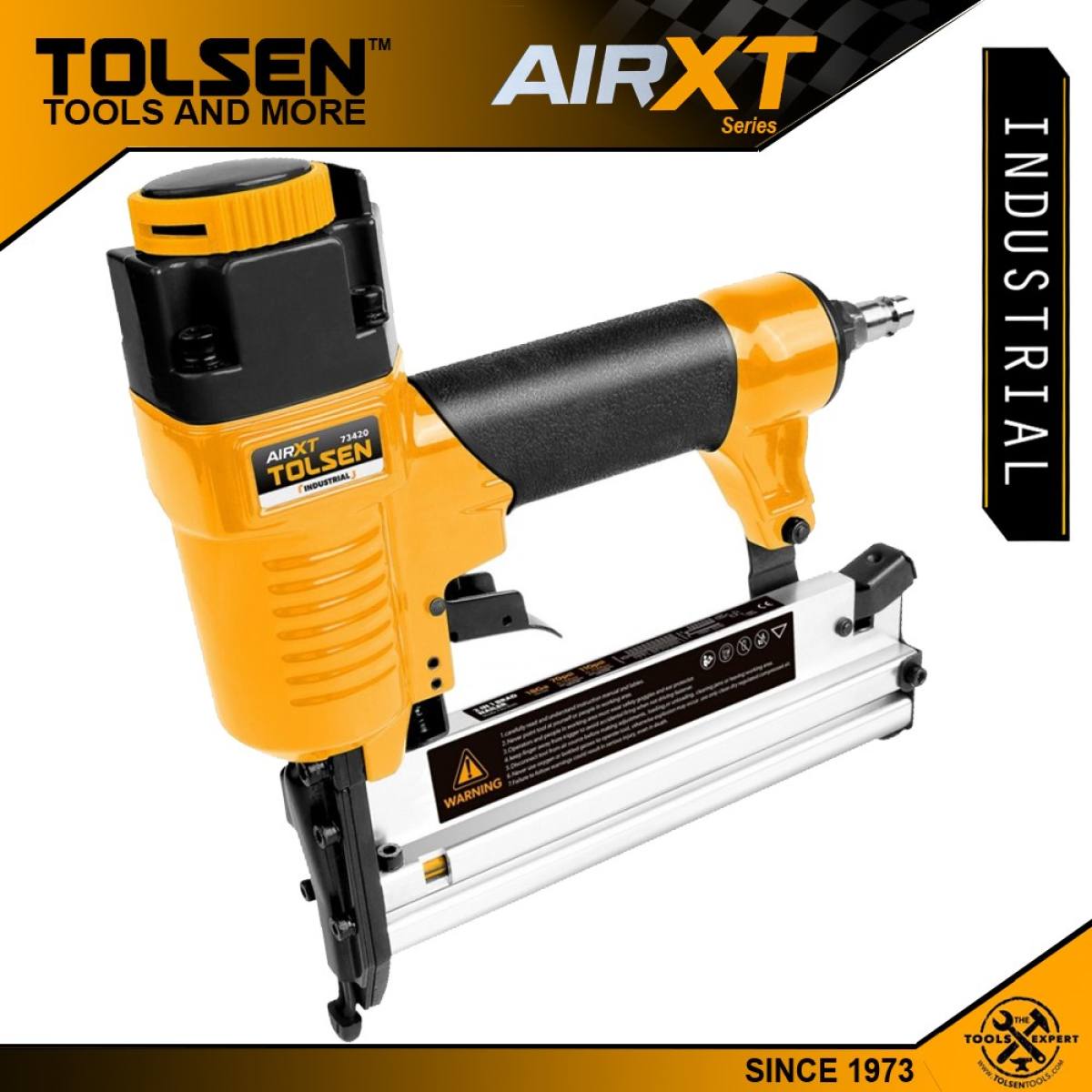 TOLSEN 73420 2 in 1 Industrial Grade Air Brad Nailer (1/4") 110 PSI Model: 73420_img_1