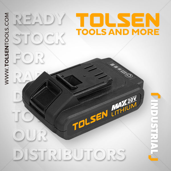 TOLSEN 79031 Li-ion Battery Pack, 20V, 2.0Ah, for 79033 - 79034; Model: 79031_img_1