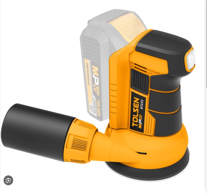 TOLSEN 87233 20V Li-ion Cordless Random Orbit Sander (Battery and Charger Not Included) Model 87233_img_1