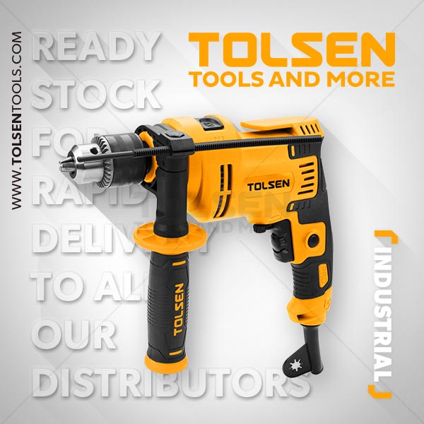 TOLSEN 79504, 650W Impact Drill with Hammer option, 13mm Chuck, Variable Speed, Model:79504_img_2