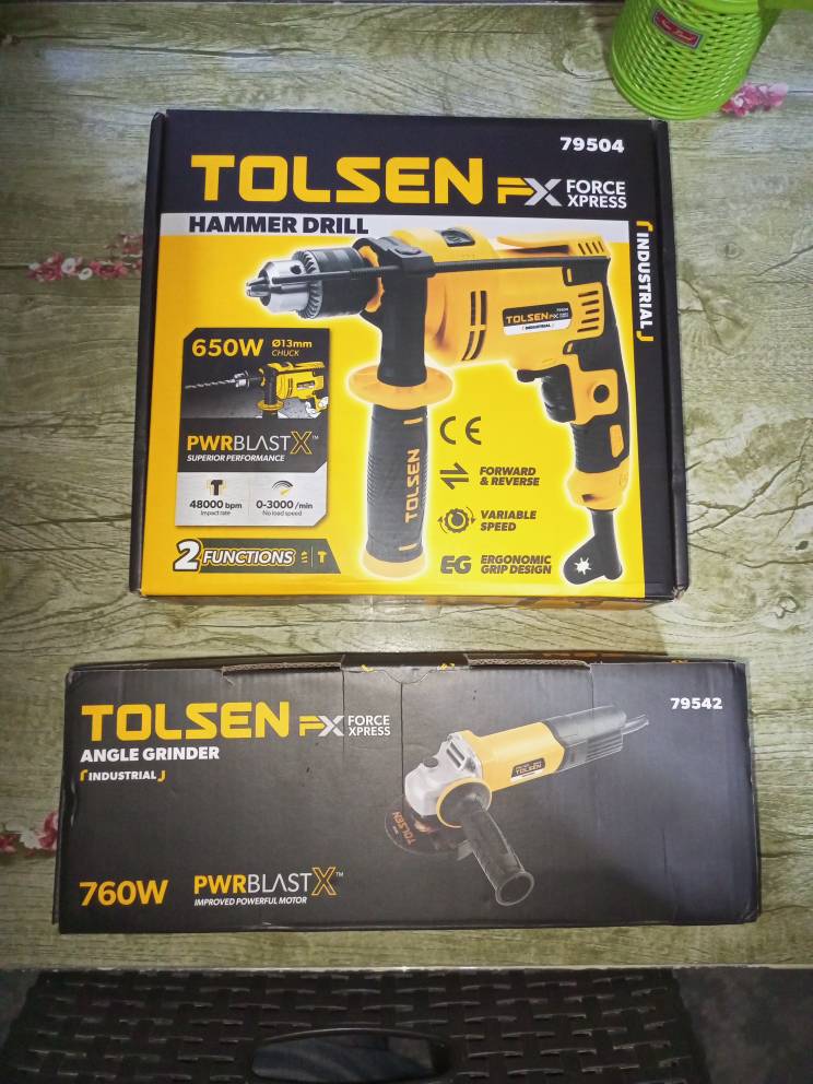 TOLSEN 79504, 650W Impact Drill with Hammer option, 13mm Chuck, Variable Speed, Model:79504_img_4