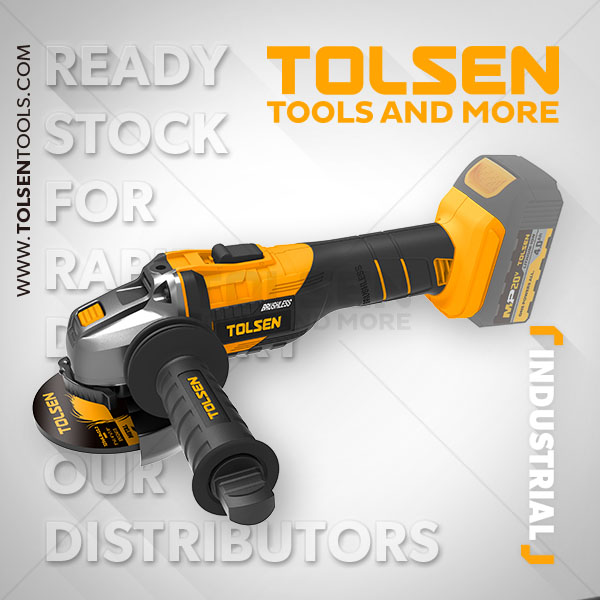 TOLSEN 87278 Li-ion Brushless Cordless Angle Grinder 20V (Not Included Battery and Charger); Model 87278_img_1