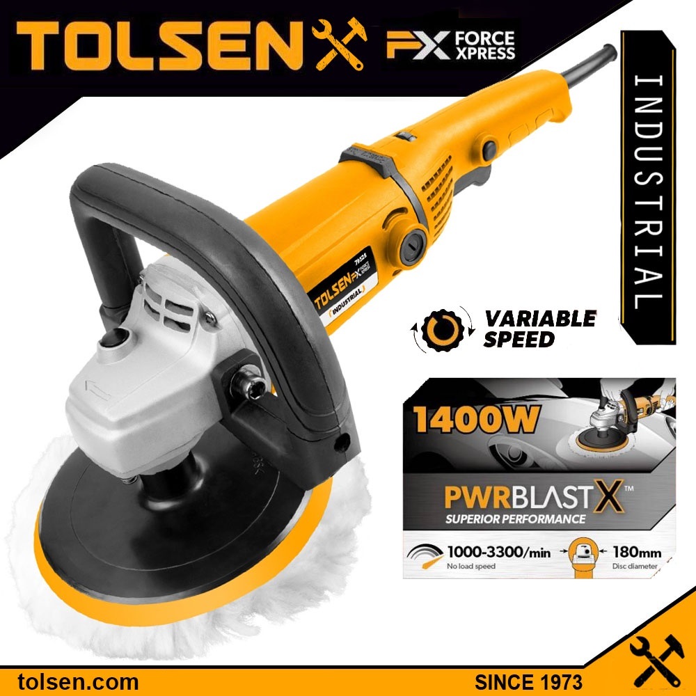 TOLSEN 180mm Angle Polisher, Car Polisher 1400W Model: 79528 ( 88598 )_img_0