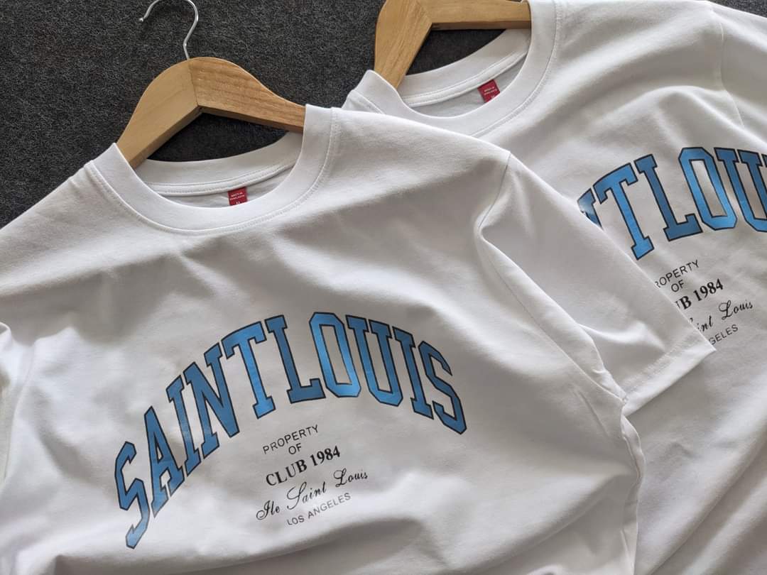 White oversized t-shirt -Saint Louis