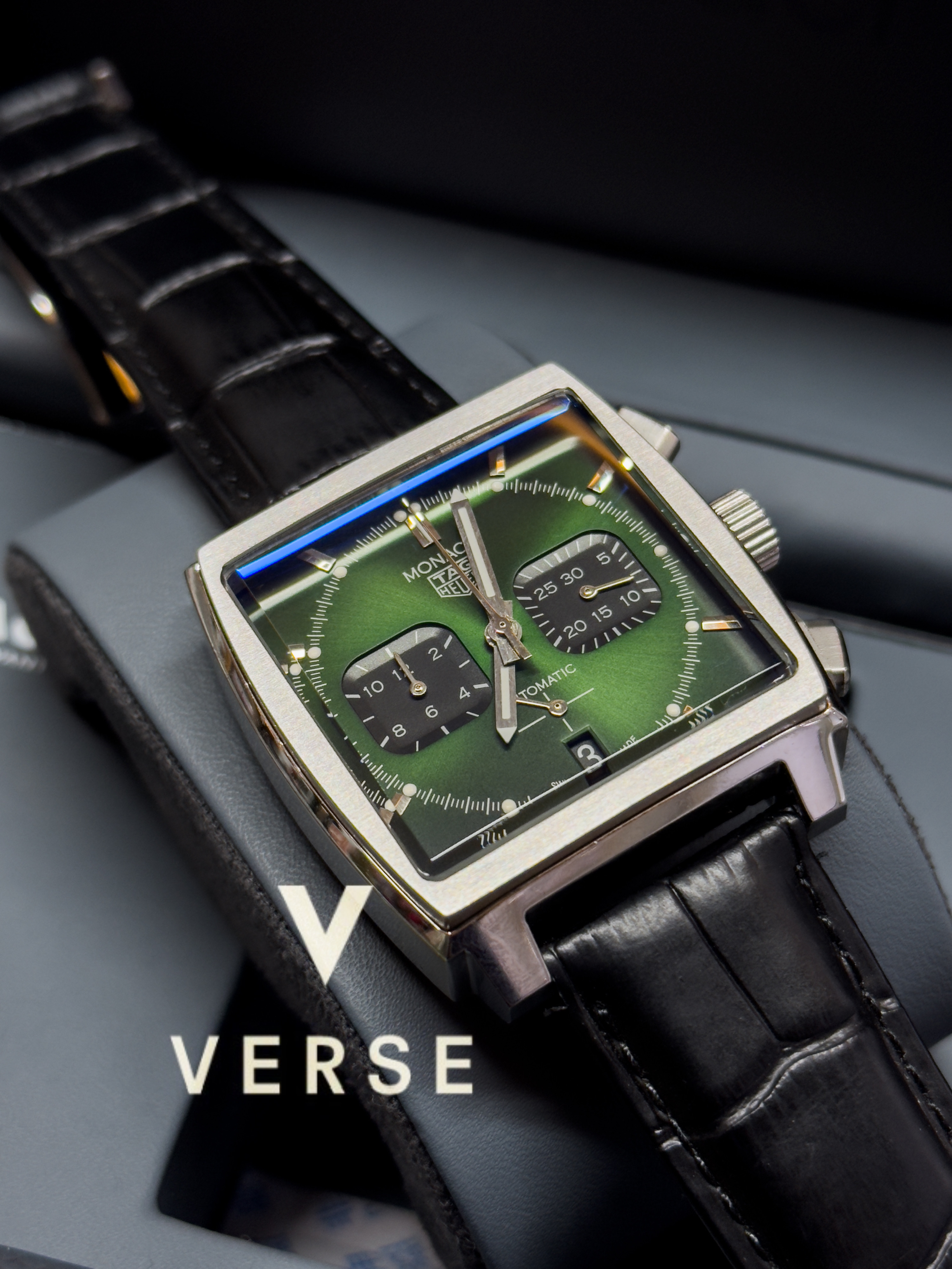 TAG HEUER MONACO GREEN DIAL AAA