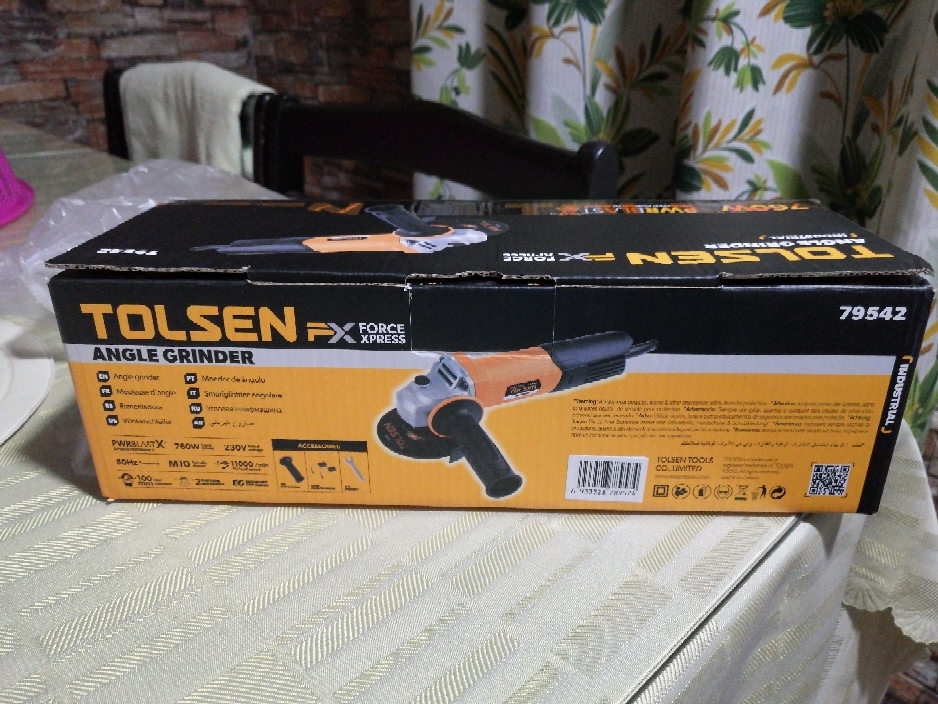 TOLSEN 79542 Angle Grinder 4", 760W, 100mm Industrial Grade Model: 79542_img_2