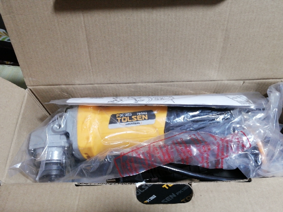 TOLSEN 79542 Angle Grinder 4", 760W, 100mm Industrial Grade Model: 79542_img_4