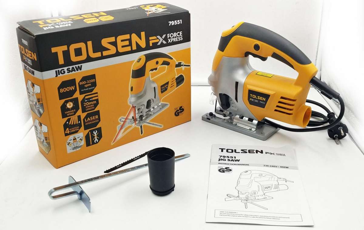 TOLSEN 79551, Jig Saw 800W with Laser FX Series Industrial Model: 79551_img_1
