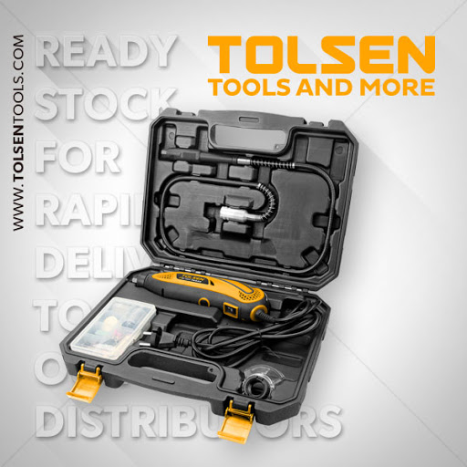 TOLSEN 79555, 108Pcs Rotary Tool Set w/ Hard Case 130W Die Grinder Model: 79555_img_12