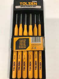 Tolsen 6Pcs  Nail Punch Tool Set with Case (HRC56-62) Model:25090_img_6