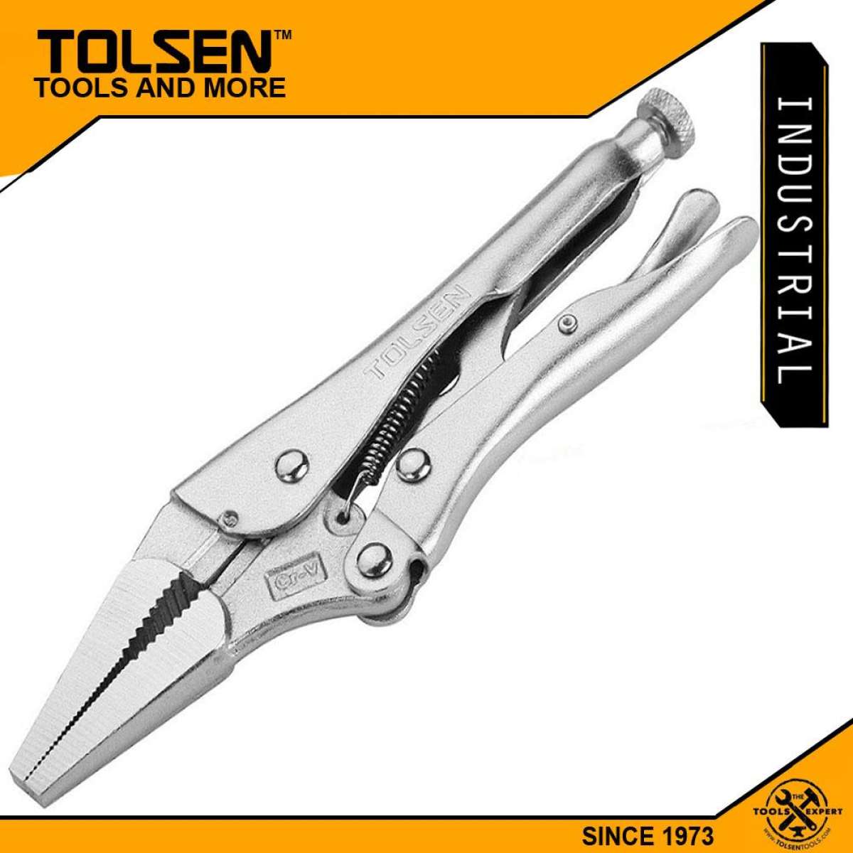 TOLSEN 9" Locking Pliers Vise Grip Long Nose 230mm Industrial Series 10053_img_1
