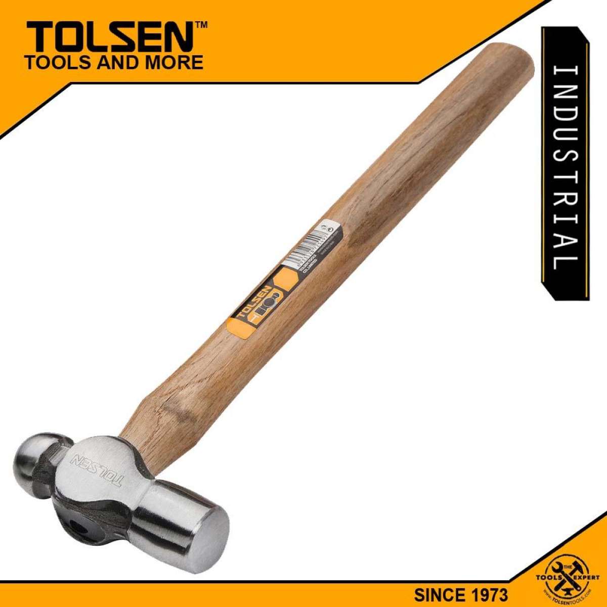 Tolsen 900g Ball Pein Hammer (32 OZ) Wooden Handle Model: 25145_img_1