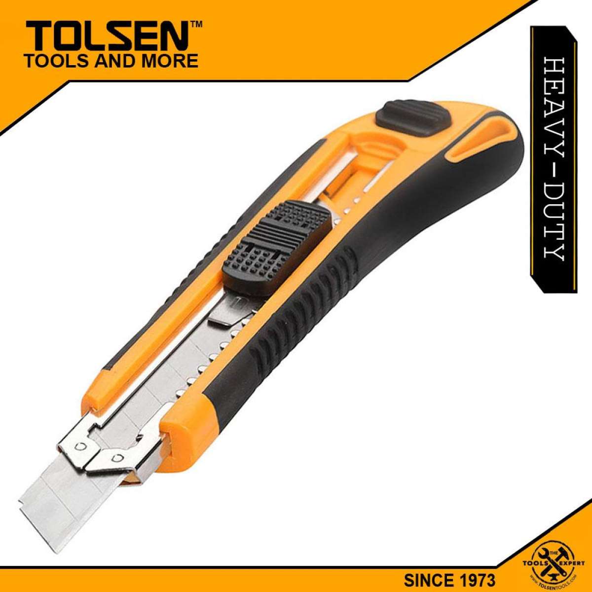Tolsen Industrial Snap-off Cutter (18x100mm) with 3Pcs Refill Model: 30003