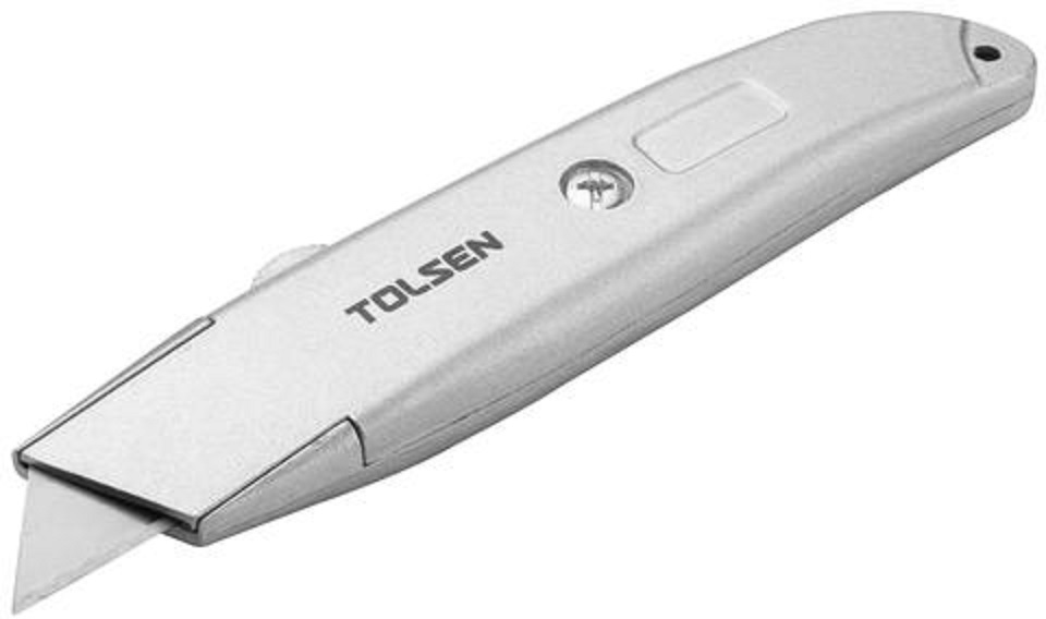 TOLSEN Retractable Utility Cutter (61x19mm) Aluminium Body Box Cutter Model: 30008_img_4