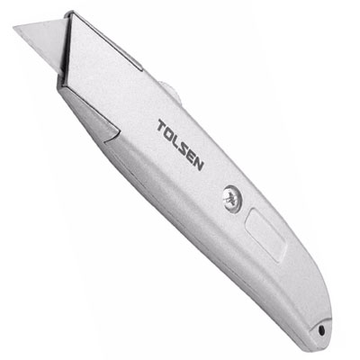 TOLSEN Retractable Utility Cutter (61x19mm) Aluminium Body Box Cutter Model: 30008_img_5