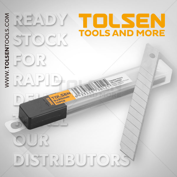Tolsen 10pcs Blade Refill Set w/ Plastic Box (9x80mm) Model: 30012_img_2