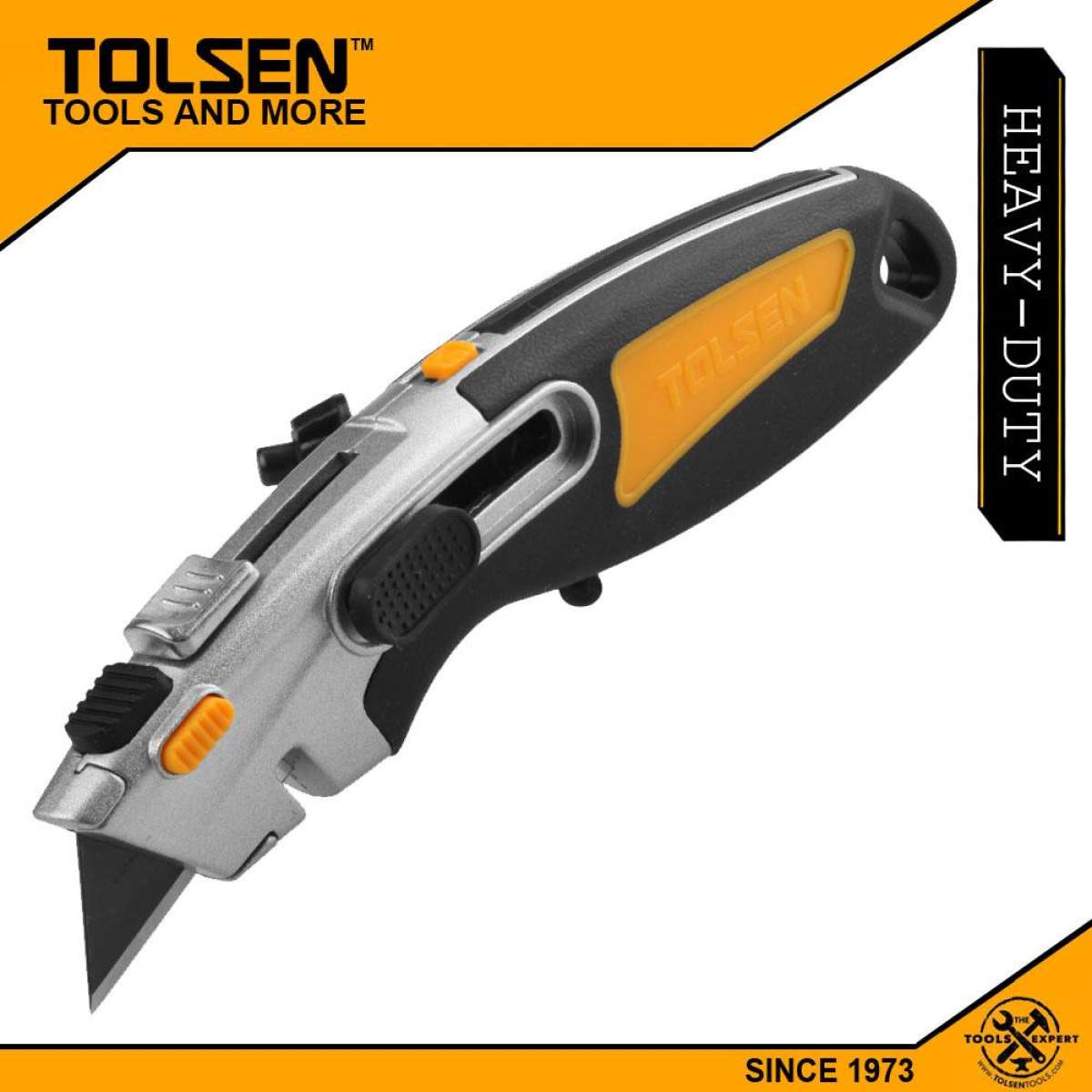 TOLSEN Utility Cutter Dual Function w/ Auto Lock and Retractable (SK2) Model: 30019_img_1