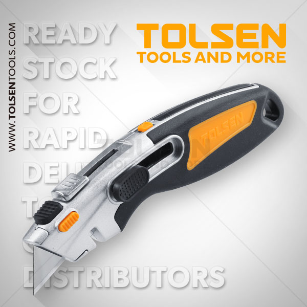 TOLSEN Utility Cutter Dual Function w/ Auto Lock and Retractable (SK2) Model: 30019_img_2