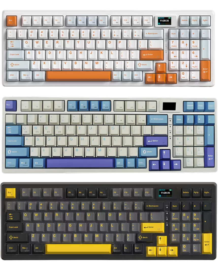 MONKA 3098 PRO V2 Tri Mode RGB Hotswappable Mechanical Keyboard_img_0