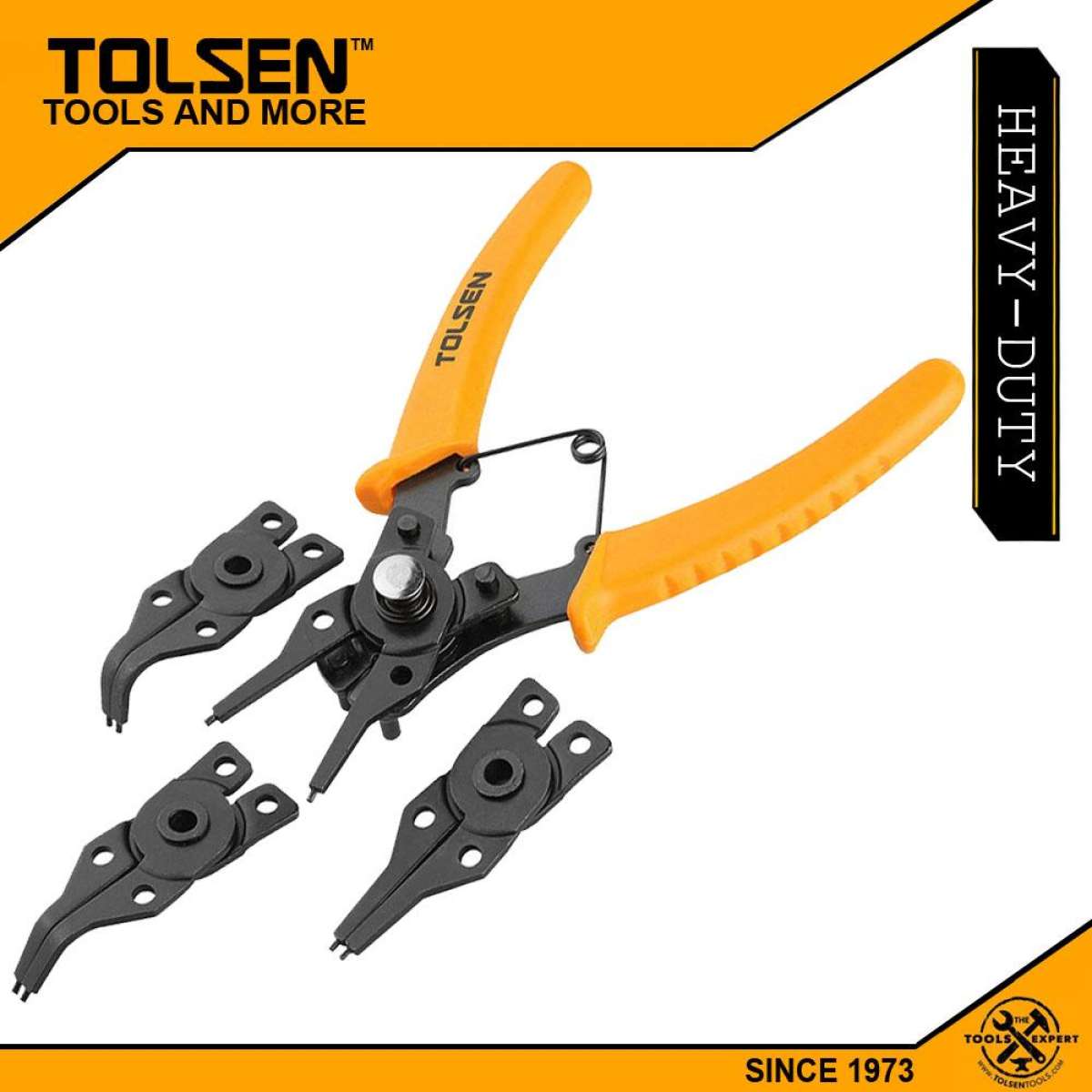 TOLSEN 4Pcs Combination Circlip Plier Set (6") Model: 10100_img_1