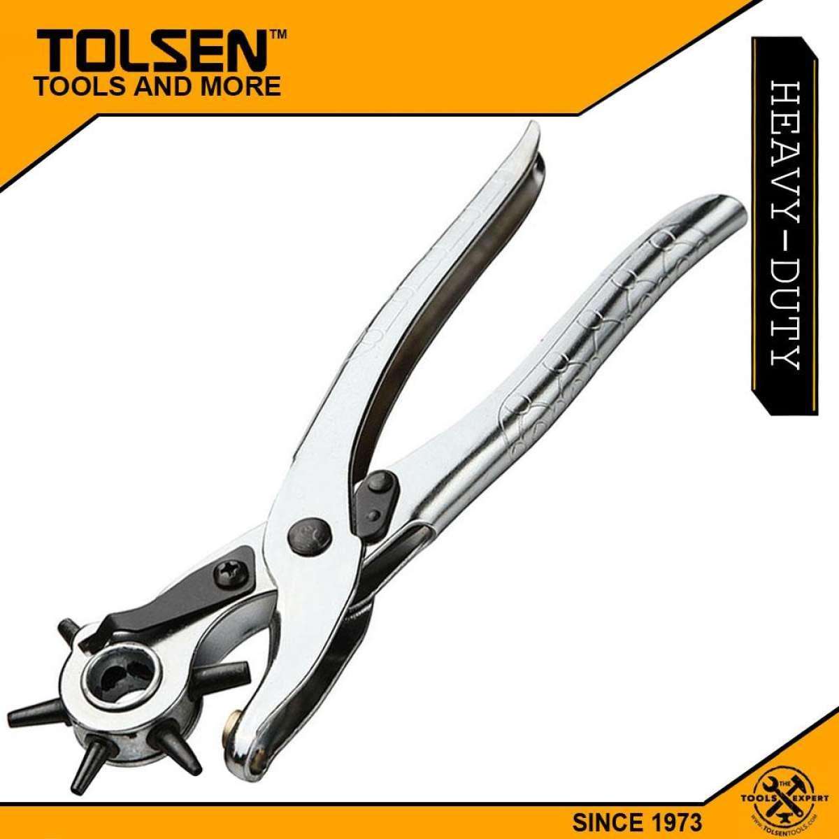 TOLSEN Revolving Leather Punch Pliers 9" Model 10101_img_1