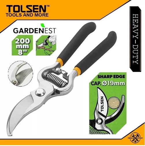 Tolsen 8" Garden Pruning Shear Bypass Pattern 200mm or 8 Inch Dipped Handle Model: 31018_img_5