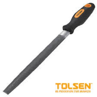 TOLSEN 8" Steel File Half Round  TPR Handle 32005_img_4