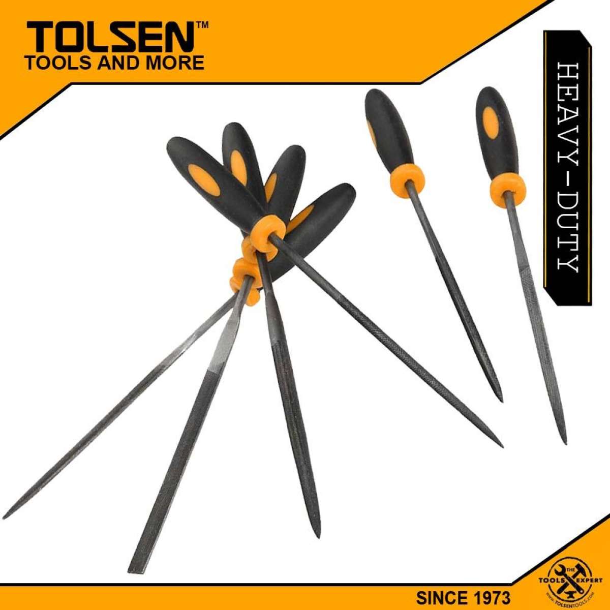 TOLSEN 6 Pcs Mini Files Metal Filing Rasp Needle File Model: 32046_img_1
