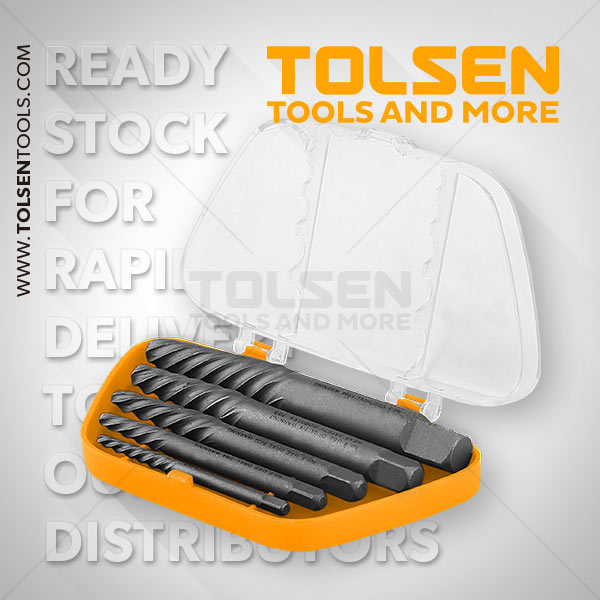 Tolsen 5Pcs Screw Extractor Set (Size: 1# , 2#, 3#, 4#, 5#) Model: 33505_img_4
