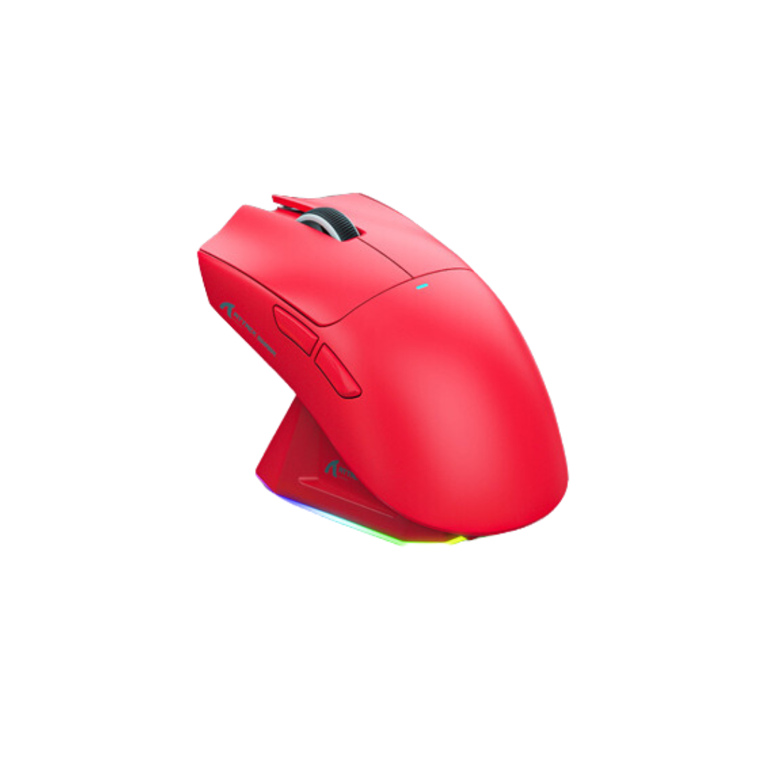 (Sold Out) Attack Shark X11 63g PAW3311 22000DPI Tri-Mode Wireless Gaming Mouse with RGB Charging DOCK Red (Stock out)_img_1