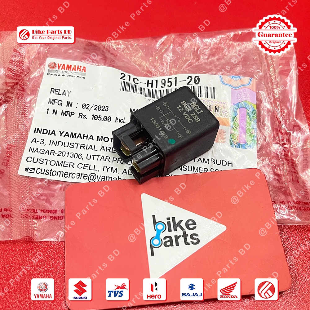 Relay Assy-Headlight Relay for Yamaha FZS V1, FZS V2, Fazer V1, Fazer V2, R15 V2, MT15 V2, Saluto 125 bike._img_0